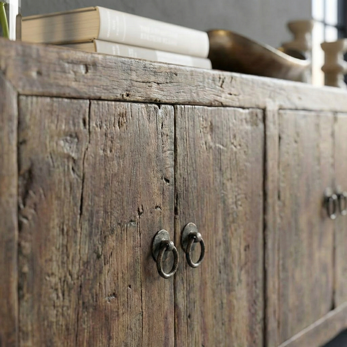 Handcrafted Solid Oak Table – Rustic Farmhouse Dining, Console, or Work Table