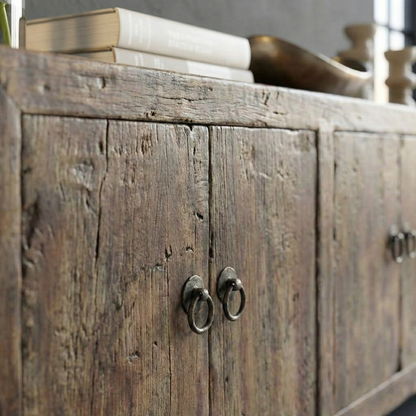 Handcrafted Solid Oak Table – Rustic Farmhouse Dining, Console, or Work Table