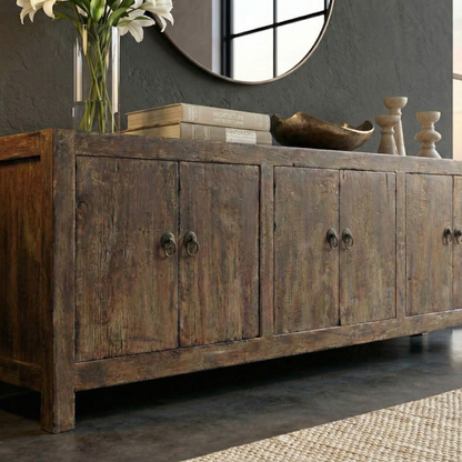 Handcrafted Solid Oak Table – Rustic Farmhouse Dining, Console, or Work Table