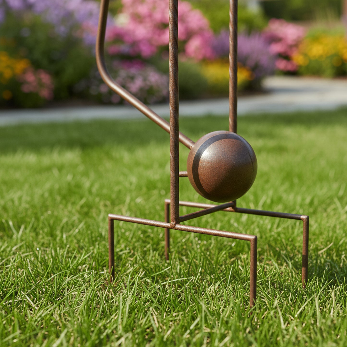 62" Handmade Metal Heron Kinetic Wind Spinner – Garden Sculpture