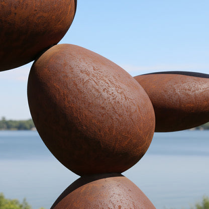 93" Handmade Large Rustic Metal Garden Sculpture